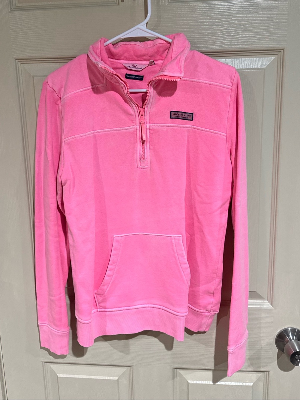 Vineyard Vines Pink Quarter-Zip Shep Shirt Pullover